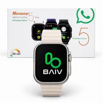 Smartwatch Ultra 5 Plus Serie 11 49mm Tela Amoled 2GB Gps Nfc Whatsapp Microwear Smartwatch Ultra 5 Plus Serie 11 49mm Tela Amoled 2GB Gps Nfc Whatsapp Microwear