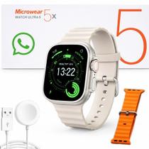 Smartwatch Ultra 5X Prata Com GPS IA Design Premium Tela Touch Presente