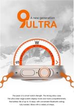 Smartwatch Ultra 9 Laranja Serie9 Gps Bussola Tela 2.2 Envio Já