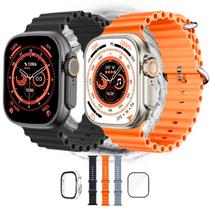 Smartwatch Ultra 9 Microwear Original 49 mm GPS, Chamadas, NFC, Carregamento Wireless, Whatsapp