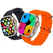 Smartwatch Ultra 9 Relógio Inteligente S9 49mm NFC Android IOs Masculino Feminino 2024 + 2 Pulseiras - U9