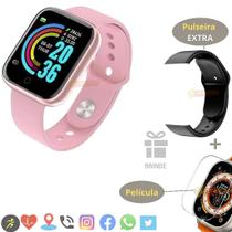 Smartwatch Ultra Celulares Universal + Pulseira e Película