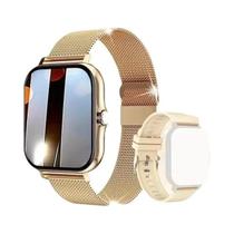 Smartwatch Unissex 2.01' AMOLED Com Chamada BT, Monitor De Frequência Cardíaca, Pressão Arterial, À