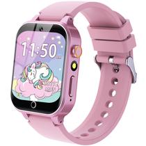 Smartwatch Vakzovy HD com tela sensível ao toque para meninas de 5 a 12 anos com jogos