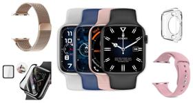 Smartwatch W28 Pro Rosa Série 8 Original Recebe Notificaçoes Celular Bluetooth Android iOS Smartwatch W28 Pro Rosa Série 8 Original Recebe Notificaçoes Celular Bluetooth Android iOS