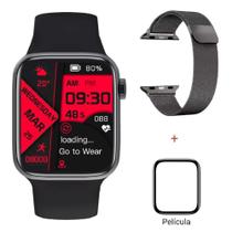 Smartwatch W28Pro Serie 8 I W O +pulseira Aço Magnética +pelicula