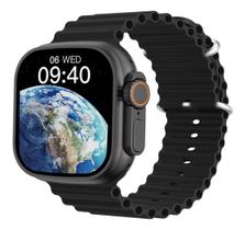Smartwatch W68+ Ultra Relógio Inteligente Parafuso e Trava de Pulseira Notificações Redes Sociais
