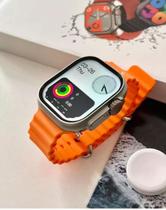 Smartwatch W69 Ultra 49mm Memoria 1GB Toca Musica NFC Jogos Lançamento 2023/2024 Dourado Smartwatch W69 Ultra 49mm Memoria 1GB Toca Musica NFC Jogos Lançamento 2023/2024 Dourado