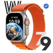 Smartwatch W79 S Ultra Xwear Original / android e iOs 49mm NFC / 3 pulseiras couro e metal relógio inteligente masculino e femino