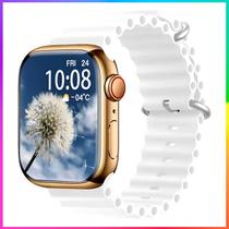 Smartwatch Watch 9 Branco ProMax Amoled NFC + 3 Pulseiras GPS Traking + 20 modos Esportivos Smartwatch Watch 9 Branco ProMax Amoled NFC + 3 Pulseiras GPS Traking + 20 modos Esportivos