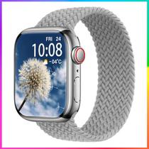 Smartwatch Watch 9 Cinza ProMax Amoled NFC + 3 Pulseiras GPS Traking + 20 modos Esportivos