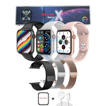 Smartwatch Watch X Lançamento 45mm + Pulseiras + Películas - Grancommerce