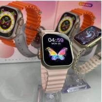 Smartwatch Wh 68 Ultra mini 2 Pulseiras Nfc inteligente Bussola Gps monitor de saúde esportivo