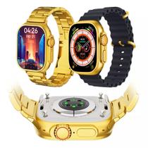 Smartwatch X8 Ultra Gold Com 2 Pulseiras Smartwatch X8 Ultra Gold Com 2 Pulseiras