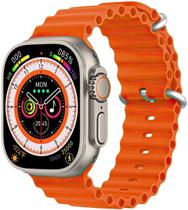 Smartwatch X8 Ultra NFC 49mm Série 8 Sport Pedômetro Laranja Smartwatch X8 Ultra NFC 49mm Série 8 Sport Pedômetro Laranja