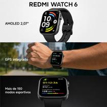 Smartwatch Xiaomi Redmi Watch 6 GPS Integrado Tela AMOLED 5 ATM Bluetooth Smartwatch Xiaomi Redmi Watch 6 GPS Integrado Tela AMOLED 5 ATM Bluetooth