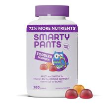 SmartyPants Toddler Formula Daily Gummy Multivitamin: Vitamina C, D3 e Zinco para Imunidade, Sem Glúten, Óleo de Peixe Ômega 3 (DHA / EPA), Vitamina B6, B12, 180 Contagem 60 Dia Fornecimento