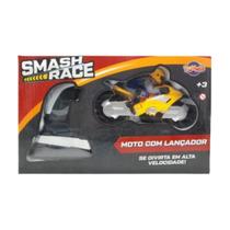 Smash Race Moto Com Lançador Cor Sortida - Toyng Smash Race Moto Com Lançador Cor Sortida - Toyng