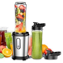 Smoothie Blender JIPPCL Upgrade Electric com 2 garrafas de 600 mL