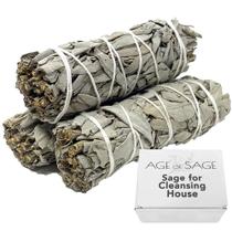 Smudge Sticks Age of Sage White Sage 10 cm - pacote com 3