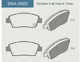 Sna-3002 pastilha de freio dianteira hb20 - Speed brake Sna-3002 pastilha de freio dianteira hb20 - Speed brake