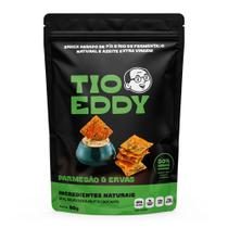 Snack Assado de Pão Sírio Tio Eddy Sabor Parmesão e Ervas 80g Snack Assado de Pão Sírio Tio Eddy Sabor Parmesão e Ervas 80g