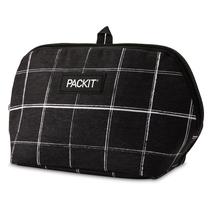 Snack Bag PackIt Freezable Black Grid com pacote de gelo Snack Bag PackIt Freezable Black Grid com pacote de gelo