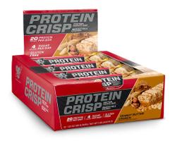 Snack Bar Proteico BSN Protein Crisp Manteiga de Amendoim 20g x12