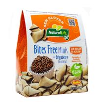 Snack Bites Free Minis sabor Brigadeiro Funcional s/ Glúten 70g Natural Life - Kodilar