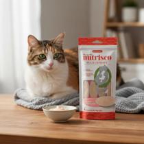 Snack cremoso gatos nutrisco atum e caranguejo Snack cremoso gatos nutrisco atum e caranguejo