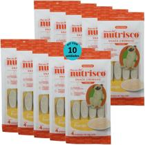 Snack cremoso nutrisco cães 14g frango com 4 un - kit com 10
