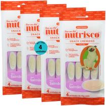 Snack cremoso nutrisco cães 14g salmão com 4 un - kit com 4 Snack cremoso nutrisco cães 14g salmão com 4 un - kit com 4