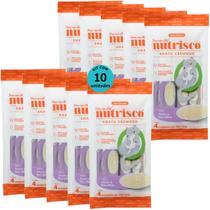 Snack cremoso nutrisco gatos 14g atum e bacalhau com 4 un - kit com 10