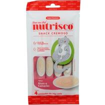 Snack cremoso nutrisco gatos 14g atum e camarão com 4 un