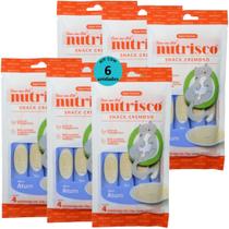 Snack cremoso nutrisco gatos adultos 14g atum com 4 un - kit com 6