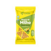 Snack de Milho Lemon Pepper 55g Vegano Sem Glúten FHOM
