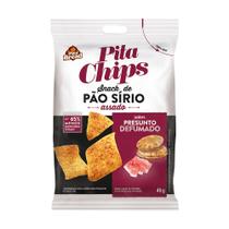 Snack de Pão Sírio Sabor Presunto Defumado Pita Chips 45g