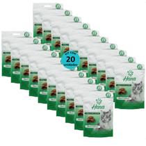 Snack hana healthy life ômega complex para gatos adultos 60g kit com 20