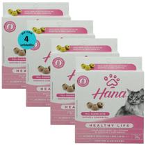 Snack hana healthy life pill guard disfarça comprimidos 25g para gatos kit com 4