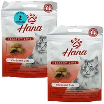 Snack hana healthy life vitaguard cats para gatos adultos 60g kit com 2