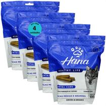 Snack hana life dental care cães adultos raças médias e grandes 650g kit com 4 Snack hana life dental care cães adultos raças médias e grandes 650g kit com 4