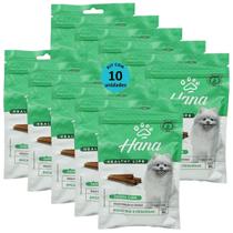 Snack hana life dental care cães adultos raças mini e pequenas 60g kit com 10 Snack hana life dental care cães adultos raças mini e pequenas 60g kit com 10