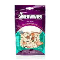 Snack Meowwies Mini Sushi para Gatos 80g - 1 Unidade Snack Meowwies Mini Sushi para Gatos 80g - 1 Unidade