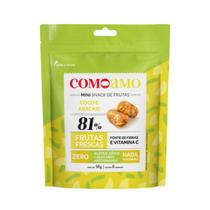 Snack Mini Coco Com Abacaxi Sem Açúcar ComoAmo - 8 Unidades 56g