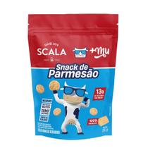 Snack +MU Sabor Queijo Scala Parmesão Desidratado 25g Snack +MU Sabor Queijo Scala Parmesão Desidratado 25g