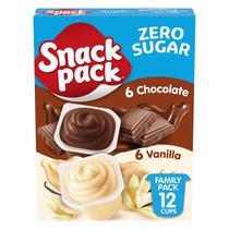Snack Pack Copinhos de Pudim Zero Açúcar Chocolate e Baunilha 12 unidades Snack Pack Copinhos de Pudim Zero Açúcar Chocolate e Baunilha 12 unidades