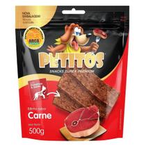 Snack Petitos Para Cães Bifinho Sabor Carne - 500g