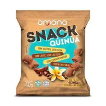 Snack Quinua Mini Folhado de Chocolate Com Recheio de Baunilha Amana 40g Snack Quinua Mini Folhado de Chocolate Com Recheio de Baunilha Amana 40g