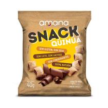 Snack Quinua Mini Folhado Recheado Sabor Chocolate Amana 40g Snack Quinua Mini Folhado Recheado Sabor Chocolate Amana 40g