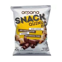 Snack Quinua Zero Recheado Sabor Chocolate Amana 40g